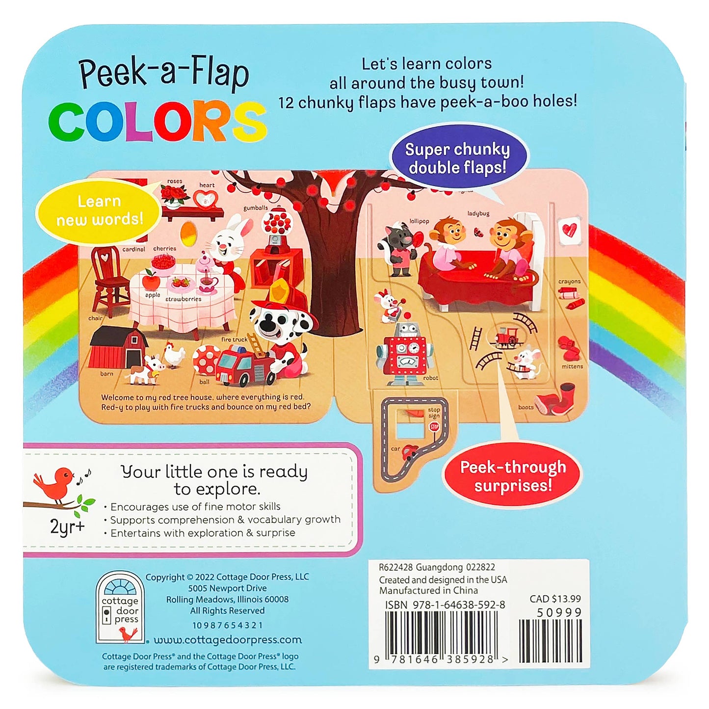 Colors Early Learning Interactive Lift-a-Flap Board Book
