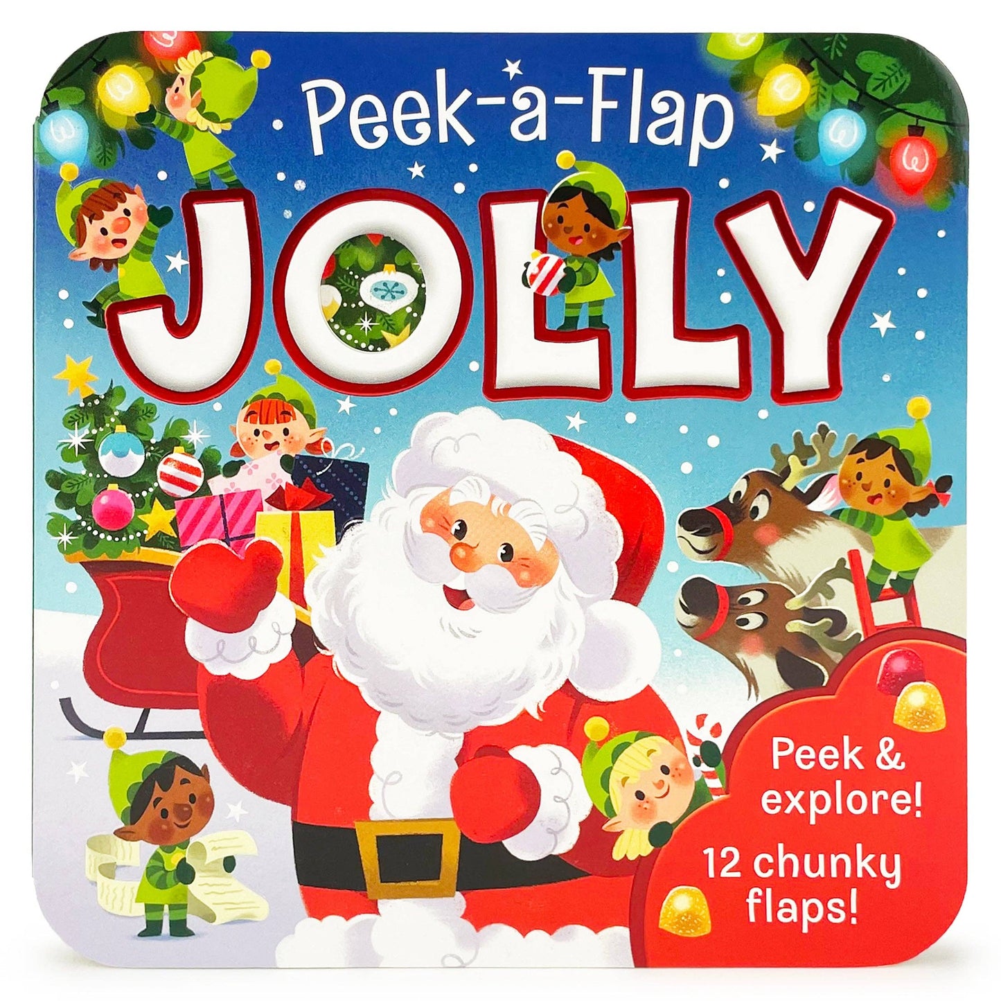 Jolly Lift-a-Flap Christmas Novelty Board Book